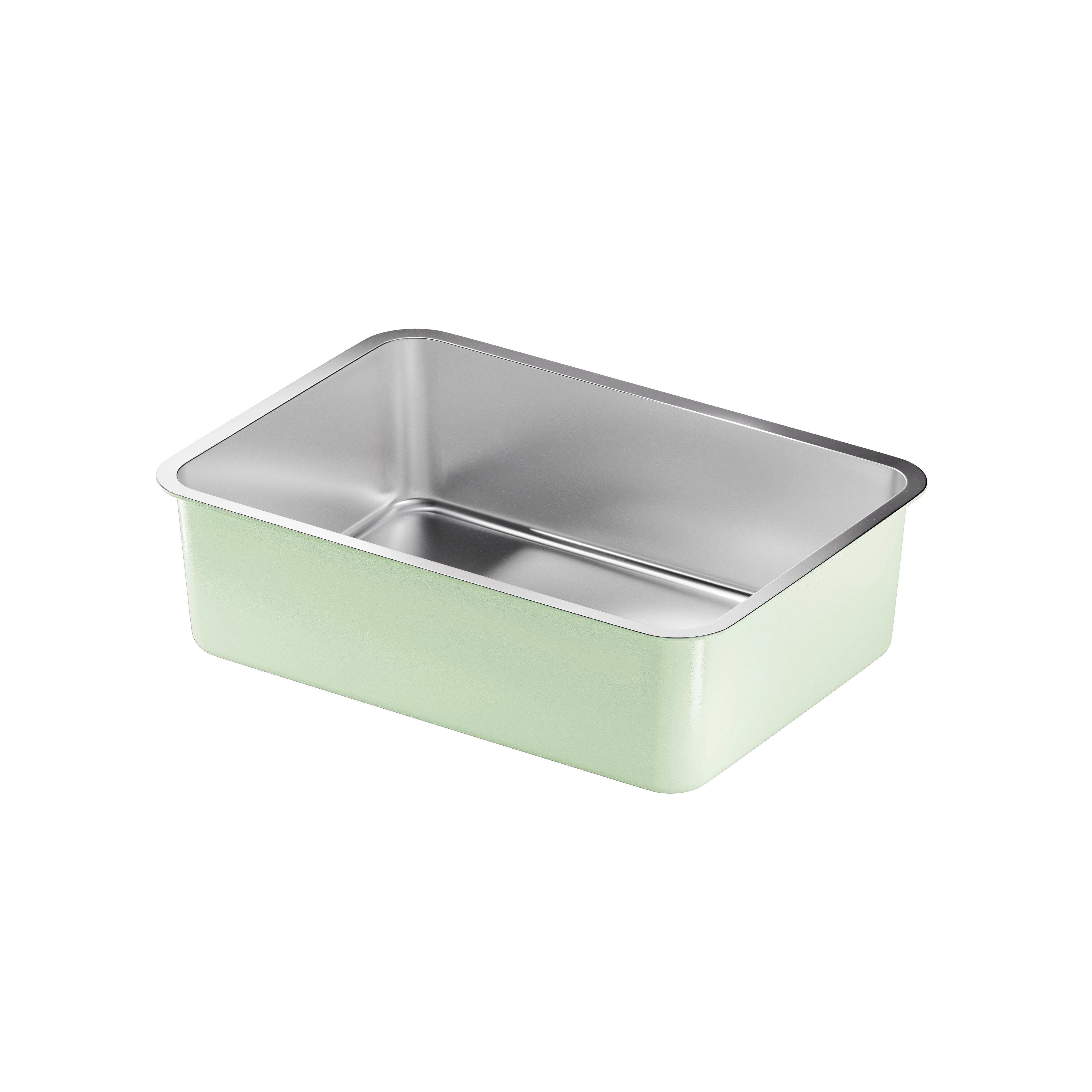 Stainless Steel Litter Tray - Sage Green